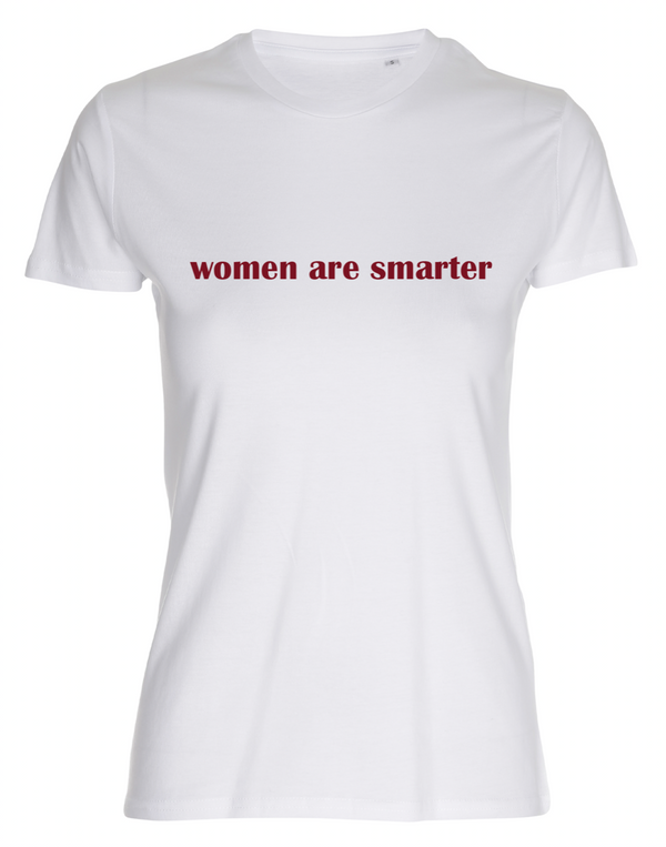 Dame t-shirt 'women are smarter'